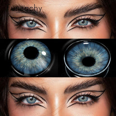 YICKYUE - 2pcs New Natural Contact Lenses for Eyes Colorful Blue Beautiful Pupil Contact Lens Purple Color Eye Lens Free Shipping