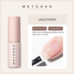 MAYCHAO 5ml Functional Nail Glue Gel Nail Polish Multipurpose Pink Small Circular Tube UV LED Gel Nail Lacquer Gel Nail Varnish