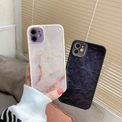 Luxury Marble Silicone Shockproof Phone Soft Case For iPhone 11 12 Pro Max Mini X Xs XR 7 8 Plus SE 2 2022 Lens protection Cover