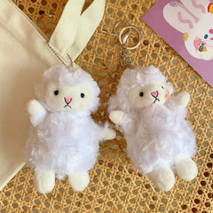 2022 New Doll Stuffed Toys Lamb Plush Pendant Keychain Children Girls Cute Backpack Pendant Fashion Decoration