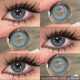 YICKYUE Color Contact Lenses for Eyes Natural Gray Beauty Pupils Eyes Lenses Brown Contacts 1 Pair Fashion Green 6month Pupilentes