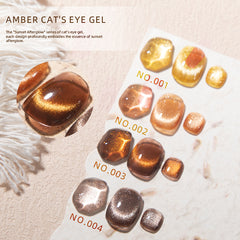 YICKYUE - 10ml Glitter Cat Eye Gel Nail Polish Amber Broken Diamond Magnetic Gel Polish Semi-permanent Soak Off UV LED Nail Varnish