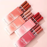 3Pcs Sexy Liquid Lipstick Set Matte Velvet Lip Gloss Paste Lip Glaze Moisturize Long Lasting Lip Tint Cosmetic Kit TSLM1