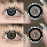 YICKYUE Contact Lenses Cosmetic Brown Gray Softlens Kawaii Contacts for Eye Beauty Makeup