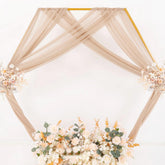 YICKYUE - Wedding Arch Draping Fabric Ceremony Reception Ceiling Decorations Chiffon Sheer Fabric Curtains for Party Stage Bridal Shower