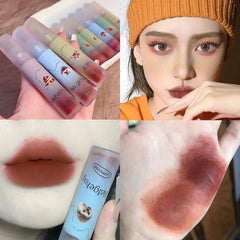 YICKYUE - 1/3pcs Nude Liquid Lipstick Set Velvet Matte Lip Gloss Long Lasting Non-stick Cup Lip Mud Tint Cream Makeup Pigment Cosmetics