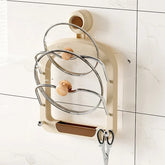 YICKYUE - Wall Mounted Kitchen Shelf No Drilling Pot Cover Holder Suction Cup Type Organizer Home Holder Multifunctional Cutting Board