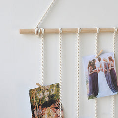 Hanging Wall Photo Display Macrame Wall Hanging Frames For Pictures Boho Home Decor Room Decoration Gift For Friend And Family