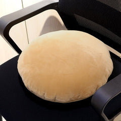 6pcs Simple fashion plain color home round cushion pillow solid color super soft comfortable breathable cushion Japanese style