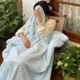 Yickyue Plush Throws Blankets for Beds Home Decor Winter Warm Fashion Rose Romantic Elegant IG Thickened Soft Nap Towels Sofa Covers