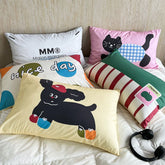 YICKYUE - 100% Cotton 48 * 74cm Pillowcase Cartoon Digital Printed Dog Cat Cute Girl Kid Children Princess Pillowcases Home Decoration