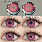 YICKYUE - 1 Pair Fashion Pink Cosplay Anime Lenses Color Contact Lenses for Eyes Cosmetics Purple Lenses Yearly Eye Contact Lens
