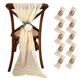 Set of 10 40x180cm Polyester Chair Back Belt for Chair Decoration Suitable for Weddings Parties Events - Wedding Chair Sashes