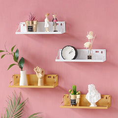 Nordic Wall Hanging Storage Rack Wrought Iron Hook Shelf Store Display Stand Sundries Holder Home Children's Room Decoration