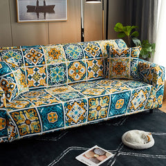 Floral Print Stretch Sofa Cover Universal Slipcover Sectional Couch Cover All-inclusive Sofa Case Single/Two/Three/Four-seater