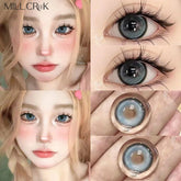 YICKYUE - 1Pair Myopia Color Contact Lenses Color Lens Eyes with Degree Myopia Lenses Soft Korea Beautiful Pupils Fast Delivery