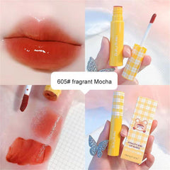 ELECOOL Red Mirror Water Lip Gloss Lip Glaze Transparent Lip Glaze Waterproof Moisturize Liquid Lipstick Lip Tint Korean Makeup