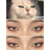 YICKYUE - 1 Pair Natural Eye Color Lens Colored Contact Lenses for Eyes Blue Lenses Gray Eye Lenses Green Lenses Yearly Contacts