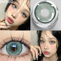 YICKYUE - 1 Pair Colored Contact Lenses for Eyes Lens Green Blue Gray Contact Lens Green Eye Lenses Wholesale Natural Eye Lenses