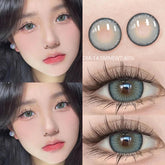 YICKYUE - 1Pair Color Contact Lenses for Eyes Blue Soft Colored Contact Lens Natural Contact Lenses Eye Cosmetic Blue Color Lens