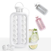 Yickyue Ice Ball Mold 2-in-1 Ice Cube Maker Water Bottle Ball Making Mould with Leakproof Cap For Bar Home Kitchen Tool