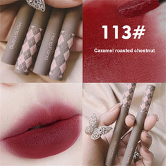ELECOOL Lip Gloss 4 Colors Matte Lipstick Long-lasting Color Lip Mud Multi-purpose For Lip And Cheek Fashion Makeup Cosmetics