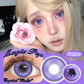 YICKYUE 1pair/2pcs Magic Pop Brown Colored Contact Lenses for Eyes Blue Contacts Purple Lenses Cosplay Contact Lenses Yearly