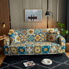 Floral Print Stretch Sofa Cover Universal Slipcover Sectional Couch Cover All-inclusive Sofa Case Single/Two/Three/Four-seater