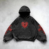 Hearujoy Y2K Hoodie New Harajuku Hip Hop Retro Patchwork Oversized Hoodie Sweatshirt Men Clothing Gothic Long Sleeve Jacket Streetwear
