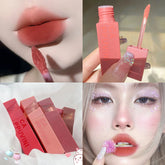 YICKYUE - Velvet Matte Cloud Feeling Lip Mud Red Brown Whitening Lipstick High Appearance Colorful Lip Glaze Lasting Waterproof Lip Gloss