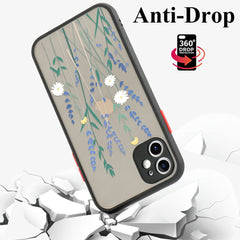 Vintage Flower Case For OPPO A54 A74 A15 A3S A52 A72 A92 A53 A32 A7 A5S A12E A8 A31 A5 A9 2020 A91 A93 A94 A95 Case Shockproof