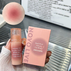 YICKYUE Novo Air Lip Mud Brown Velvet Matte Cute Lip Gloss Long Lasting Lip Tint Lipstick Pink Red Korean Cosmetic Makeup Summer