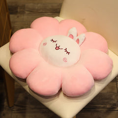 Cute Sun Flower Throw Pillow Cartoon Plush Chair Cushion Stuffed Chair Cushions Soft Kid Animals Cushions for Pallets Floor Mat
