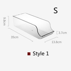 Refrigerator Stacking Soda Pop Can Organizer Plastic Rolling Bottle Holder for Beer Beverage Fridge Pantry Kitchen Drink Storage