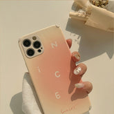 Ins nice leather sunset phone case art cover for iphone 8 7 plus 11 12 mini pro max x xs max xr shockproof protective capa shell