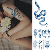 YICKYUE - Semi Permanent Tattoos Stickers Lasts 1-2 Weeks Premium Henna Temporary Tattoo for Adult Women Girls