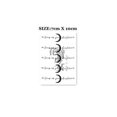 Waterproof Temporary Tattoo Sticker English Moon Body Art Fake Tattoo Flash Tattoo Arm Female