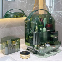 Transparent Cosmetic Storage Box Large Capacity Makeup Drawer Type Skincare Lipstick Organizer Elegant Jewelry Container