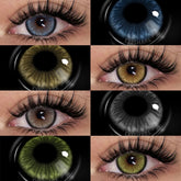 YICKYUE - Color Contact Lenses for Eyes Gray Colored Lenses Blue Lenses Green Pupils Colorful Purple Lens