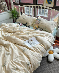 YICKYUE - Elegant fairyfair pastoral bedding set,twin full queen king rustic floral cotton home textile bed sheet pillow case quilt cover