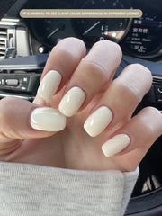 YICKYUE - 1pc 15ml Pale Yellow Gel Nail Polish Starter Pure Soak Off No Wipe Nail Gel Polish Suitable For All Seasons