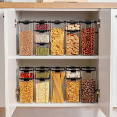 Food Storage Box Airtight Food Storage Containers Kitchen Accessories Organizer Food Sealed Box Stackable Plastic Box with Lids