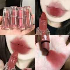 Yickyue 6 Color Transparent Acrylic Matte Lipstick Waterproof Long Lasting Lip Stick Sexy Red Pink Velvet Nude Lipsticks Women Cosmetics