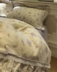 YICKYUE - Romantic pastoral flower beding set,twin full queen king elegant fairyfair cotton home textile bed sheet pillow case quilt cover