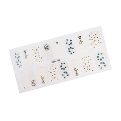 Christmas Dress Up Nail Stickers Self Adhesive Nail Sticker Minimalist Design Nails Art Decoration Nail Strips Shiny