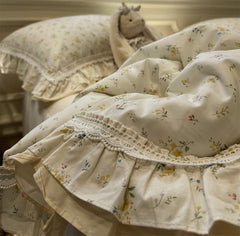 YICKYUE - Romantic pastoral flower beding set,twin full queen king elegant fairyfair cotton home textile bed sheet pillow case quilt cover