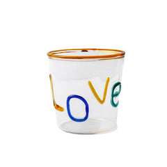 1pc LOVE Letter Mug Handmade Glass Mug Gift for Lovers Tea Cup Tumbler Cup Coffee Mugs Drinking Glass Couples Girls Gift 10oz