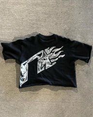 Hearujoy 2024 Summer Fashion Trend New T-shirt Anime Printed Tops Women Y2k Harajuku Retro Casual Versatile Oversized Short-sleeved Men