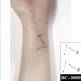 Waterproof Temporary Tattoo Sticker Planet Design Ladies Men Body Art Fake Tattoo Sticker