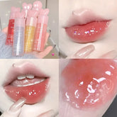 YICKYUE - Light Rich Watery Lip Oil Glitter Clear Transparent Glossy Lipstick Moisturizing Nourishing Hydrating Lippie Supple Lip Gloss